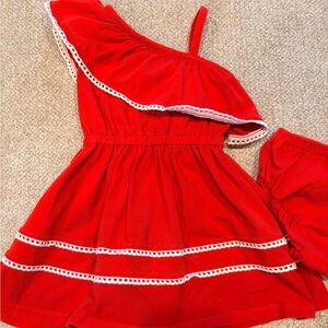 Janie and Jack Vibrant Red Dress